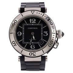 Cartier Pasha Seatimer Automatic Watch Stainless Steel and Rubber 40