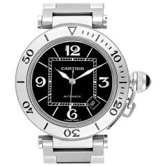 Cartier Pasha Seatimer Black Dial Automatic Men’s Watch W31077M7