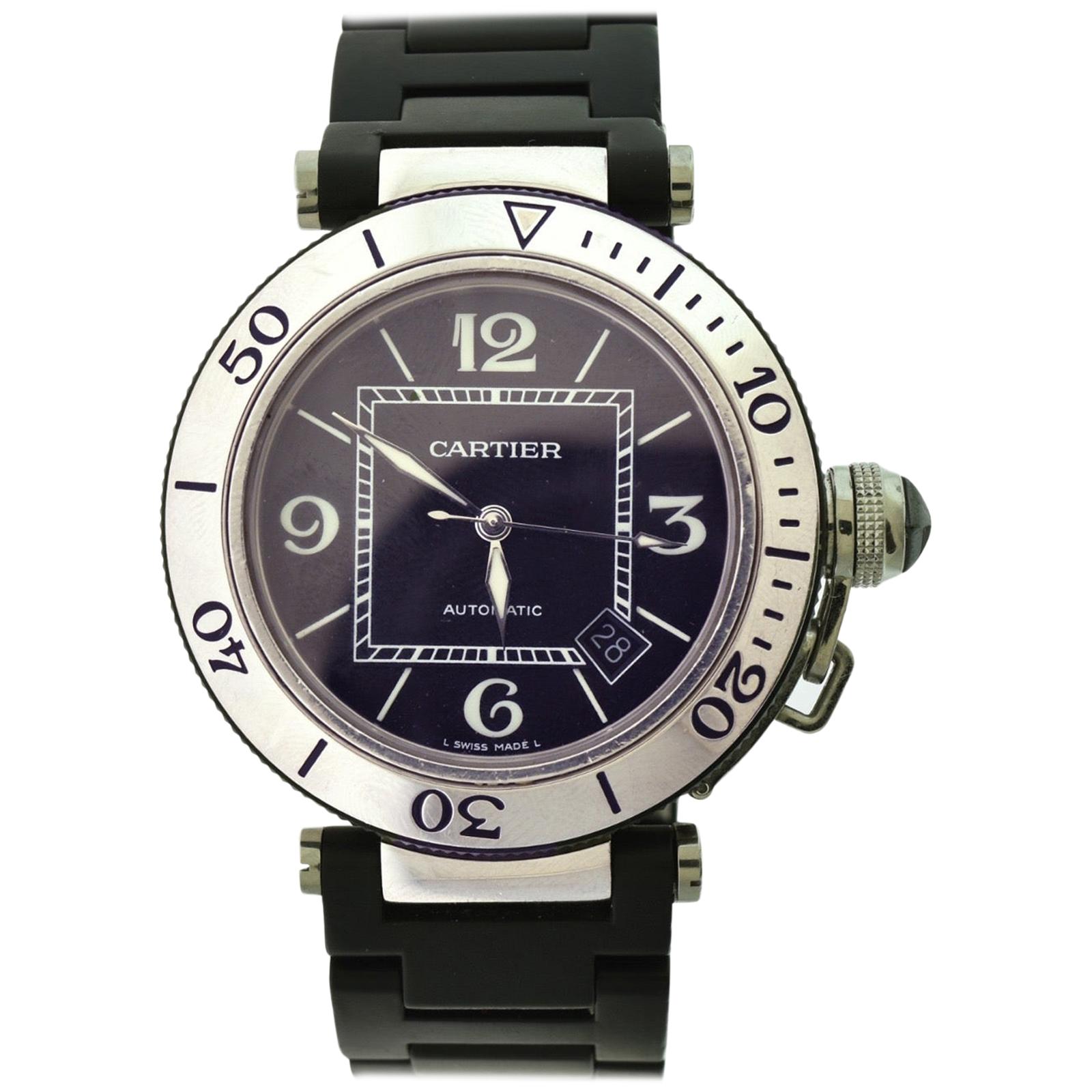cartier pasha seatimer leather strap