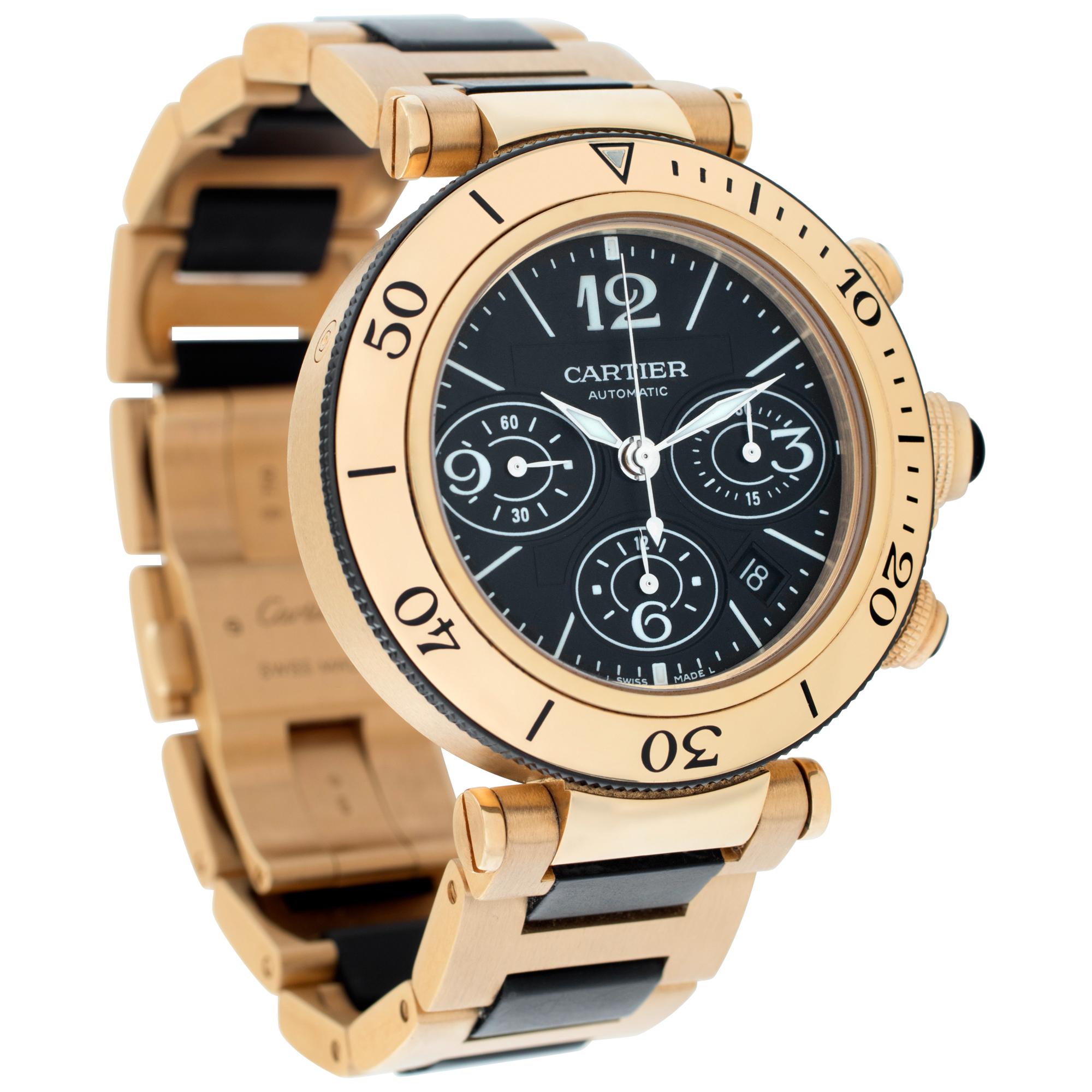 Cartier Pasha Seatimer Chrono 42 mm L301970M Excellent état - En vente à Surfside, FL