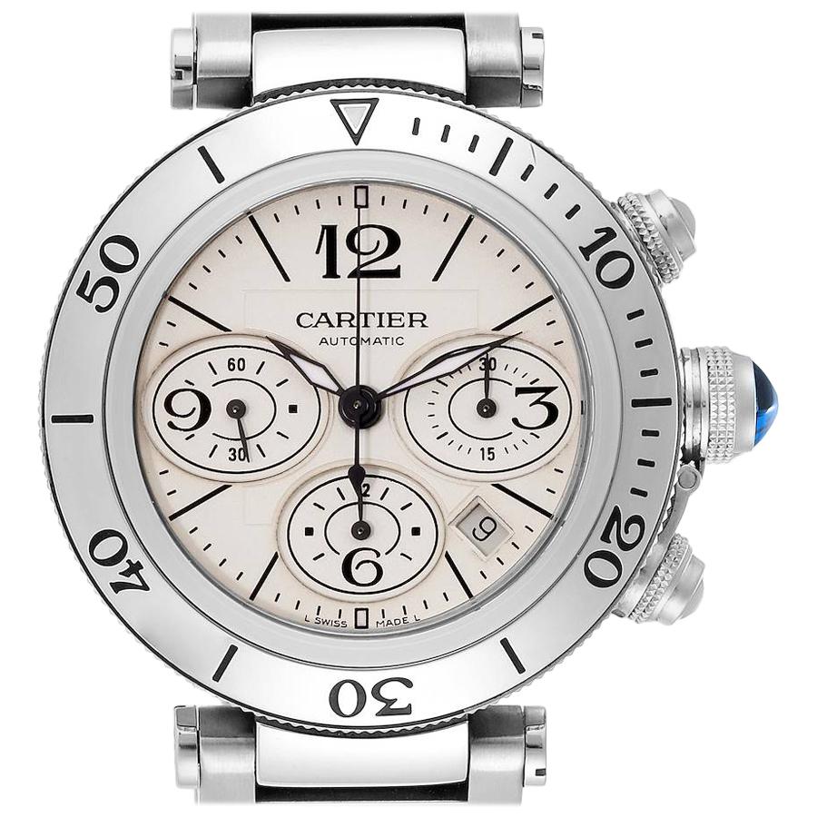 Cartier Solo Ronde Men's Stainless Steel Watch 3517 at 1stDibs