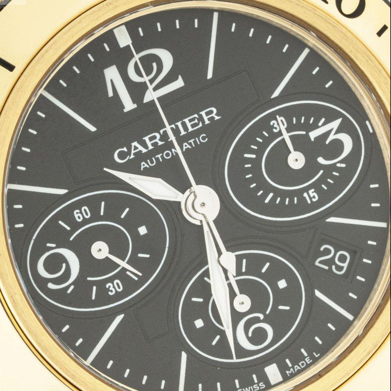 Cartier Pasha Seatimer Chronograph 3027 In Excellent Condition For Sale In London, GB