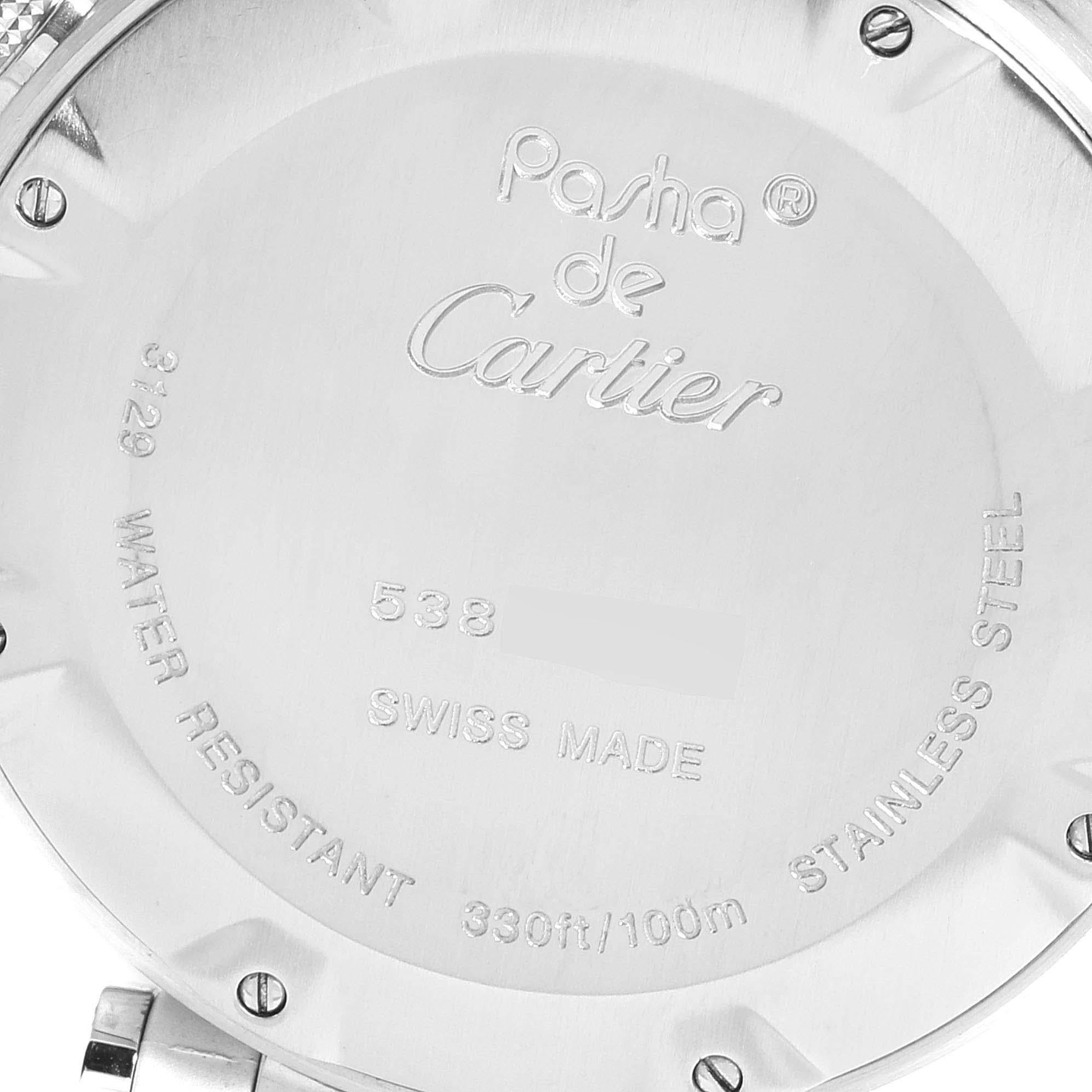 Cartier Pasha Seatimer Chronograph Rubber Strap Ladies Watch W3140005 2