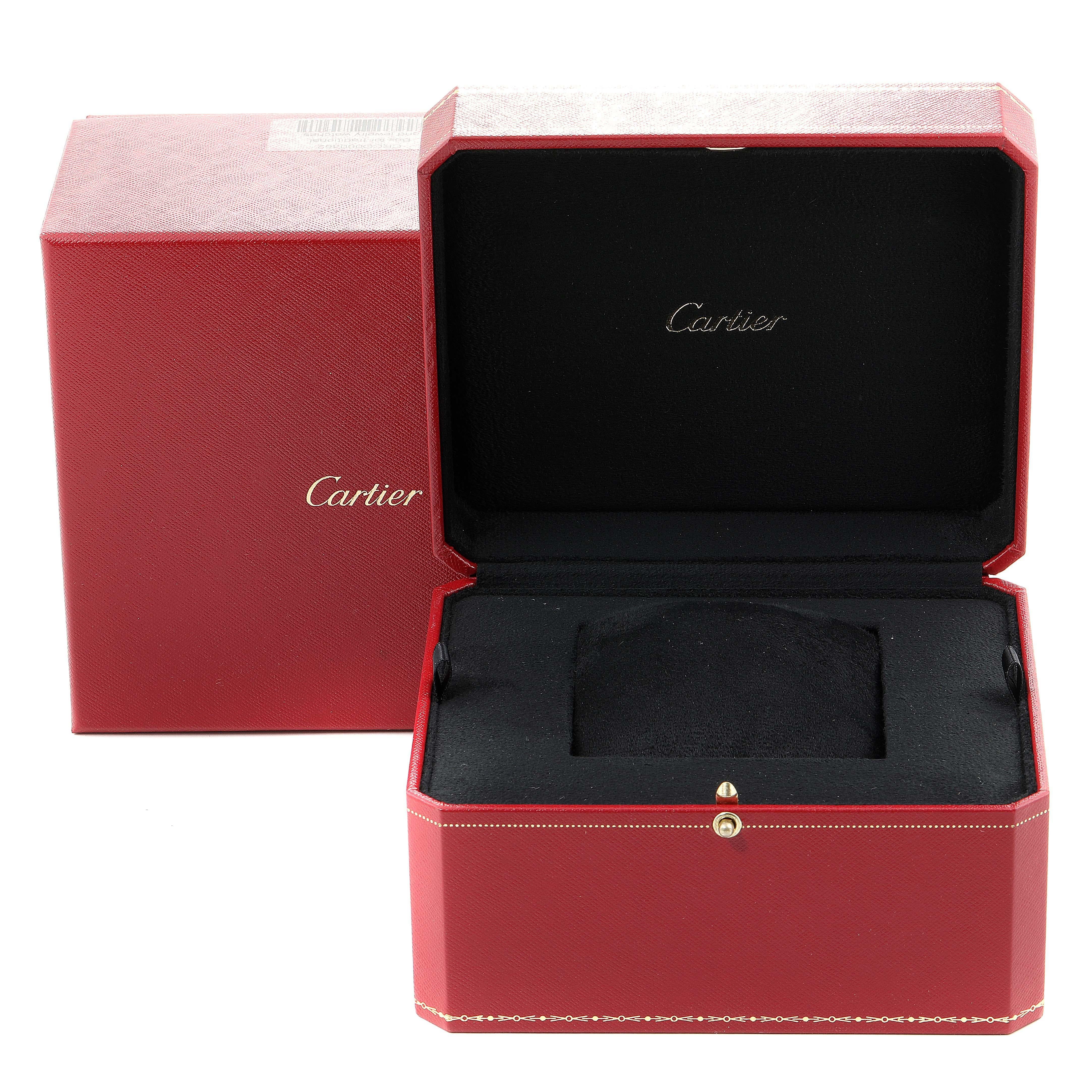 Cartier Pasha Seatimer Chronograph Rubber Strap Watch W31088U2 Box 2
