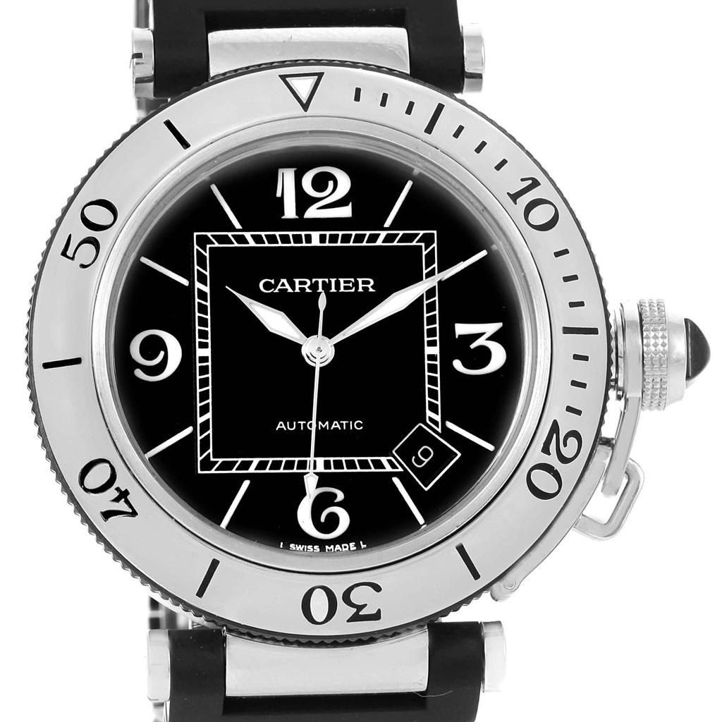 Cartier pasha new arrivals seatimer rubber band