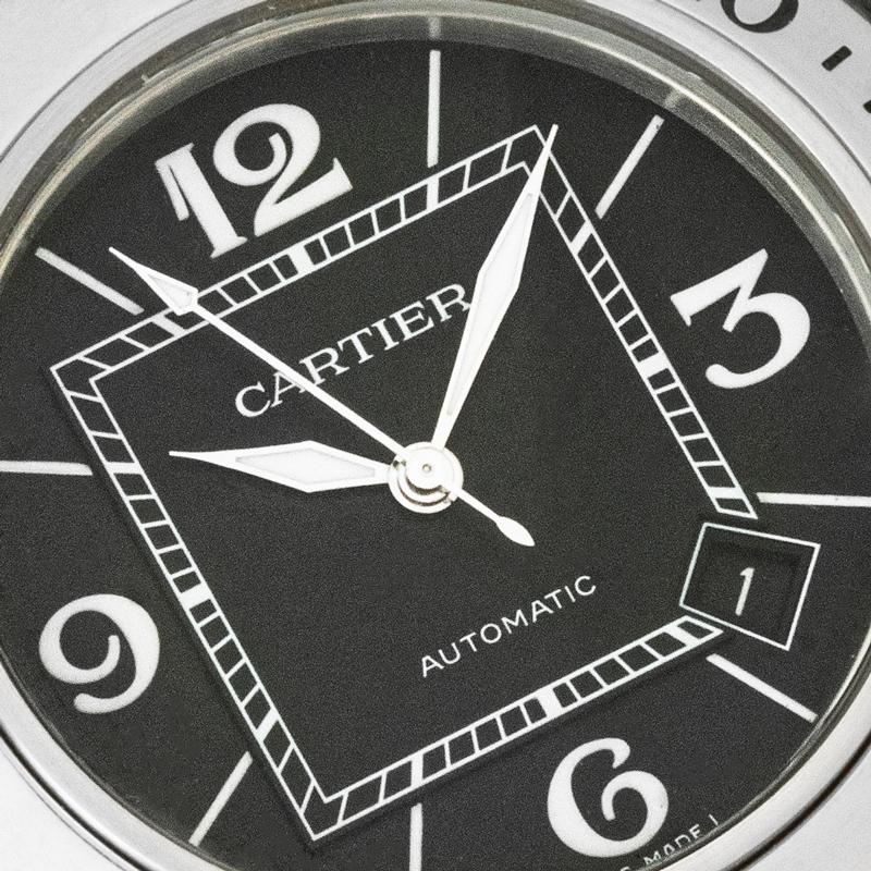 Cartier Pasha Seatimer Stainless Steel W31077U2 en Bueno estado para la venta en Mayfair, London, London