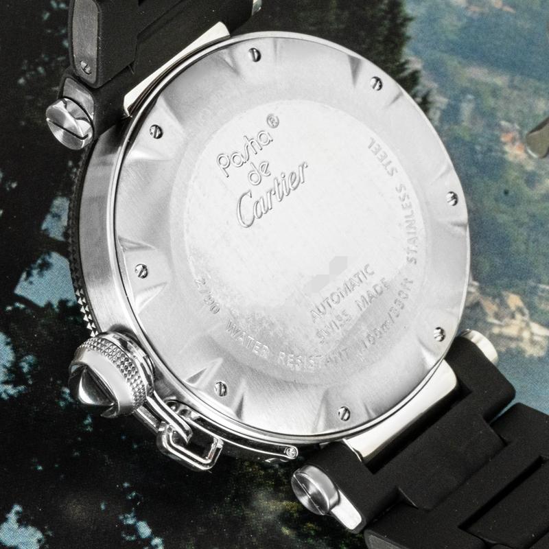 Men's Cartier Pasha Seatimer Stainless Steel W31077U2 For Sale