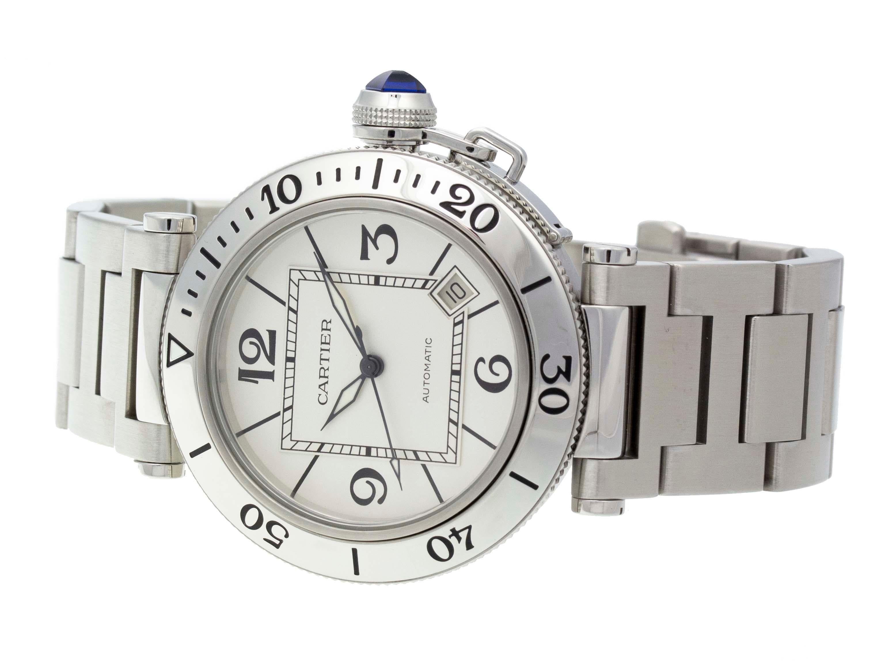 Cartier Pasha Seatimer W31080M7 For Sale 1