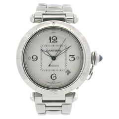 Cartier Pasha Silver Dial Skeleton Back 38mm Watch