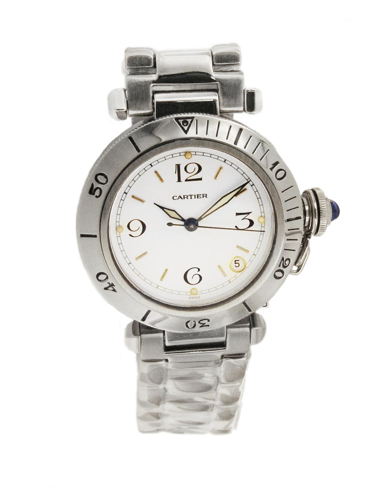 Women's or Men's Cartier Pasha Stainless Steel Watch R 40108797