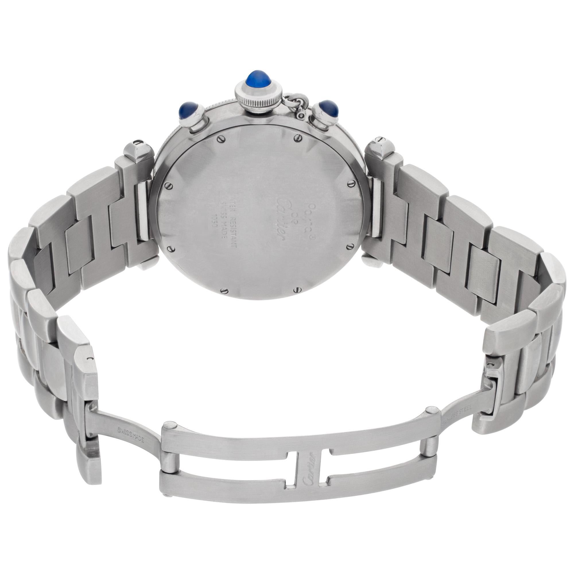 Cartier Pasha stainless steel Quartz Wristwatch Ref 1050 For Sale 1