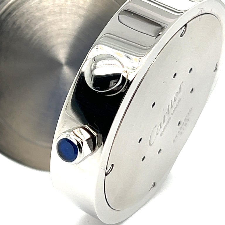 Cartier Pasha Stainless Steel Travel Alarm Clock at 1stDibs