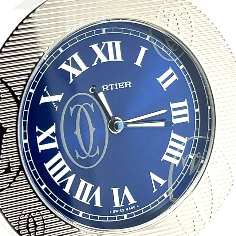 Cartier Pasha Stainless Steel Travel Alarm Clock at 1stDibs