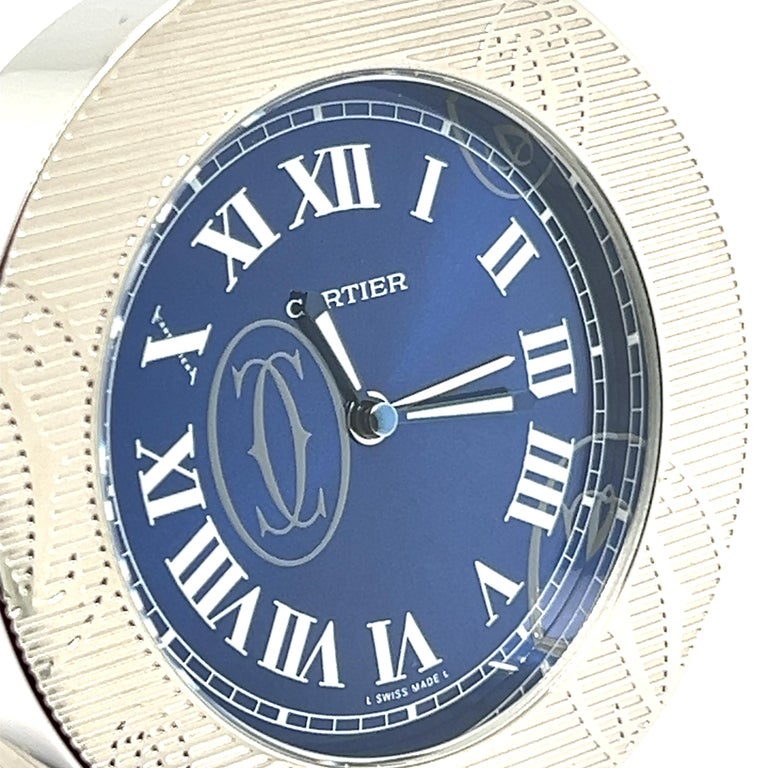 Cartier Pasha Stainless Steel Travel Alarm Clock at 1stDibs