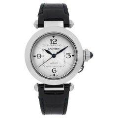Cartier Pasha Steel 35mm Silver Dial Automatic Watch WSPA0012