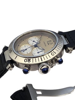 Cartier Pasha Steel 38 M.M Chronograph Quartz movement