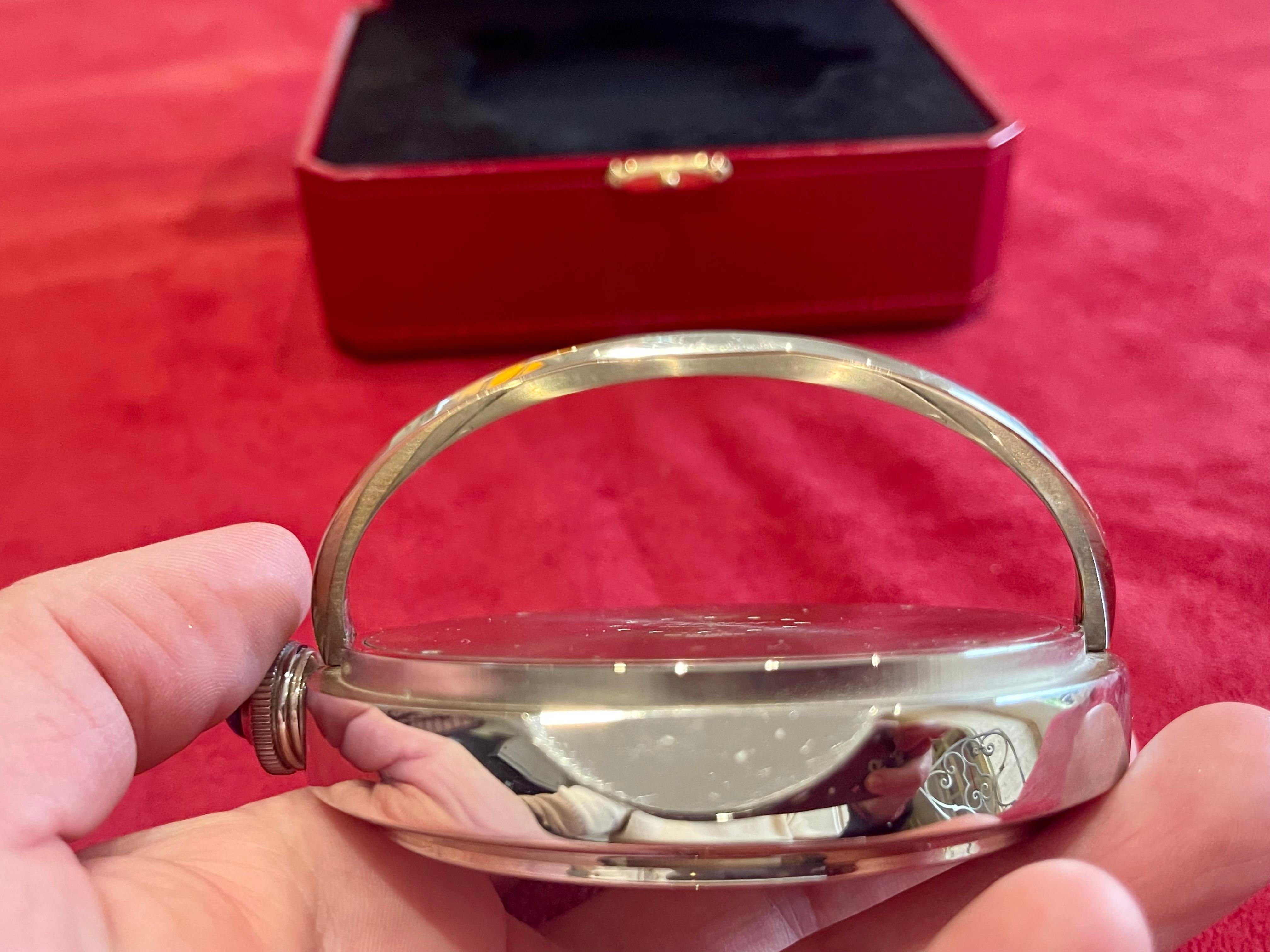 CARTIER - Pasha Travel Alarm Clock For Sale 6