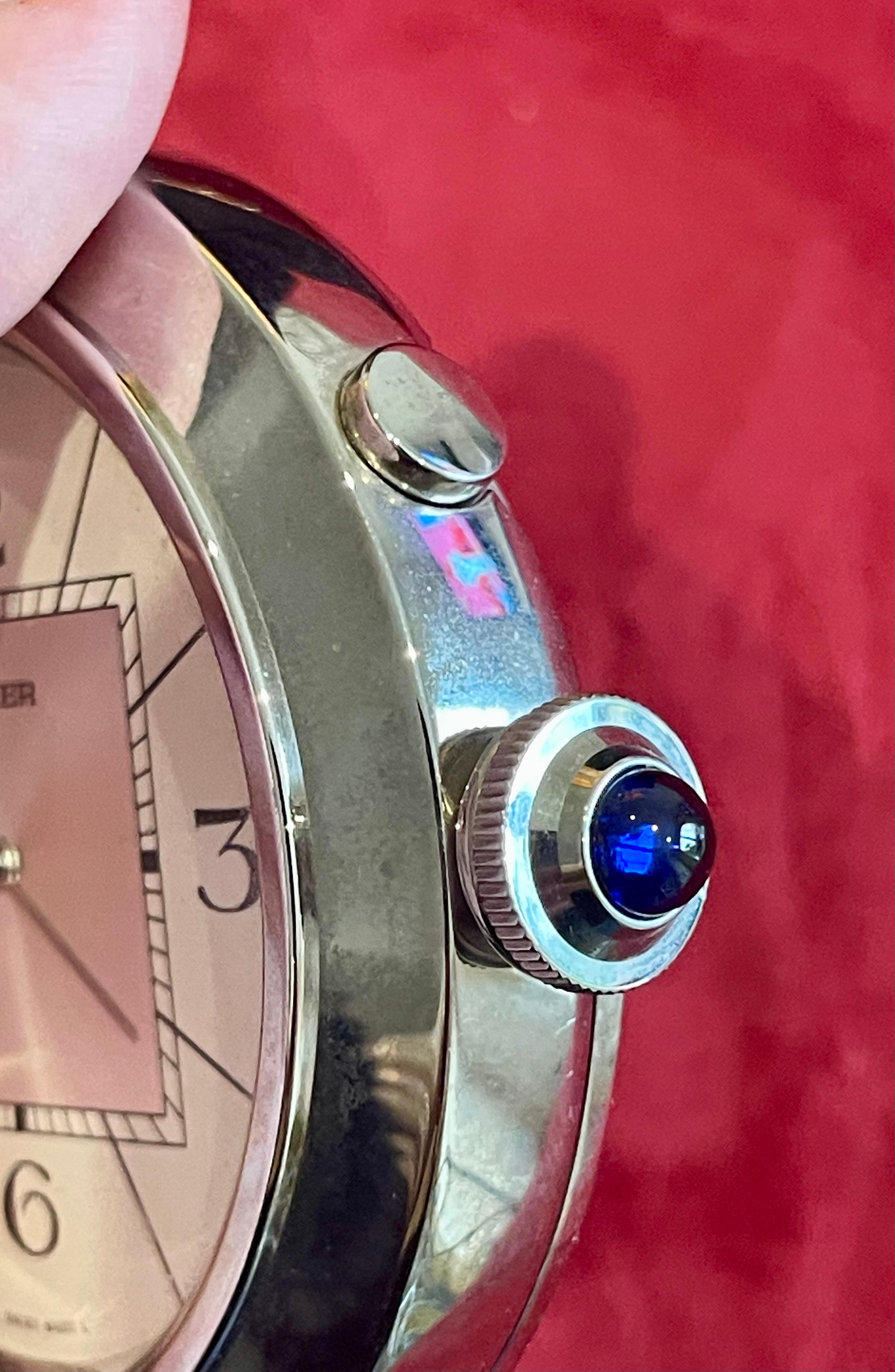 CARTIER - Pasha Travel Alarm Clock In Good Condition For Sale In Beaune, FR