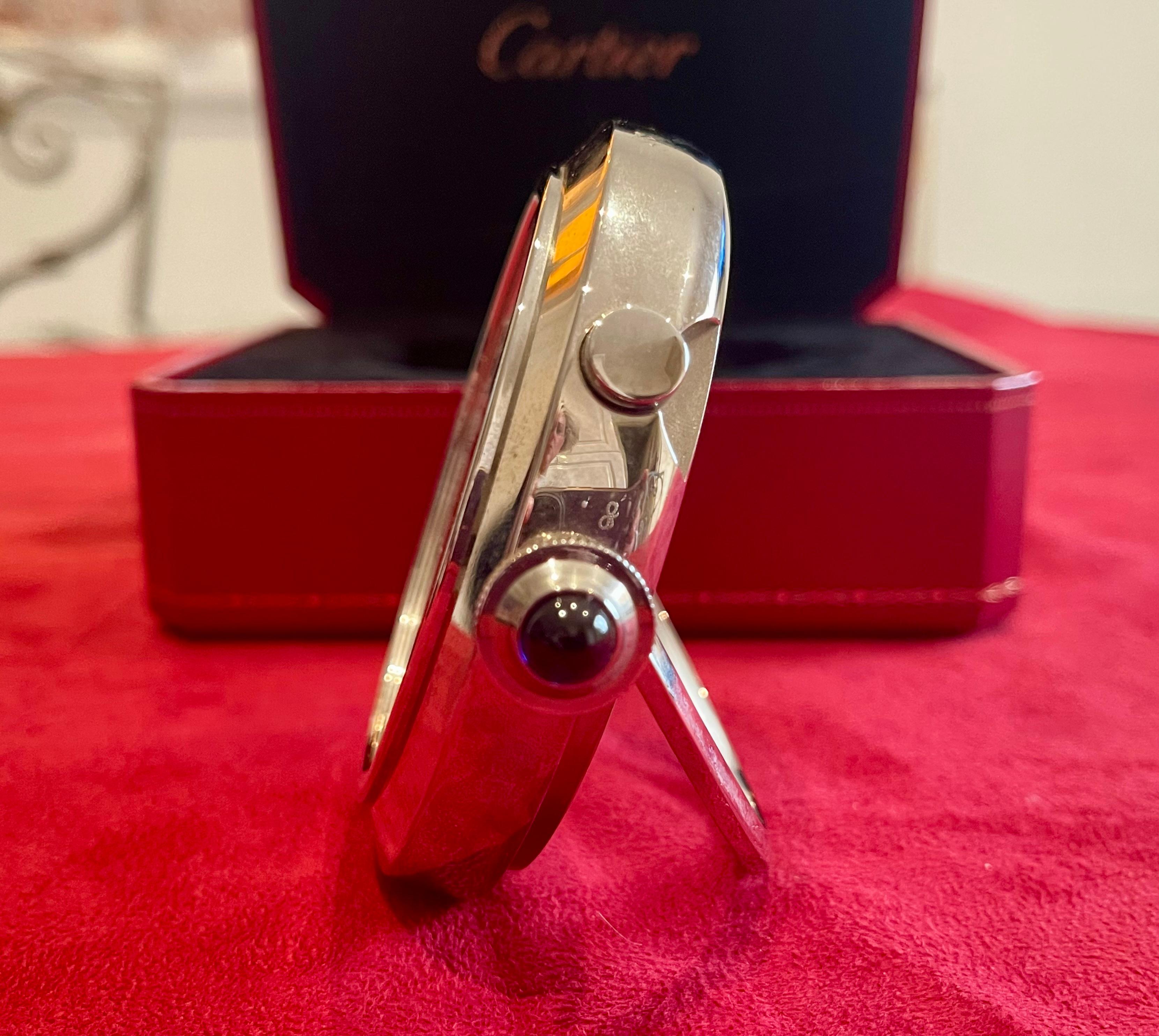 CARTIER - Pasha Travel Alarm Clock For Sale 2