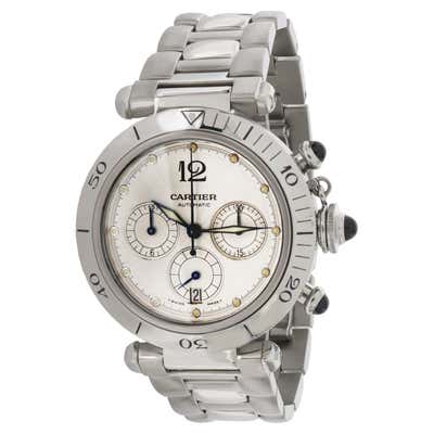 Cartier Pasha 1050 Chronograph Quartz Stainless Steel Unisex Watch at ...