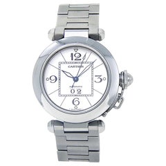 Cartier Pasha W31055M7, White Dial, Certified and Warranty