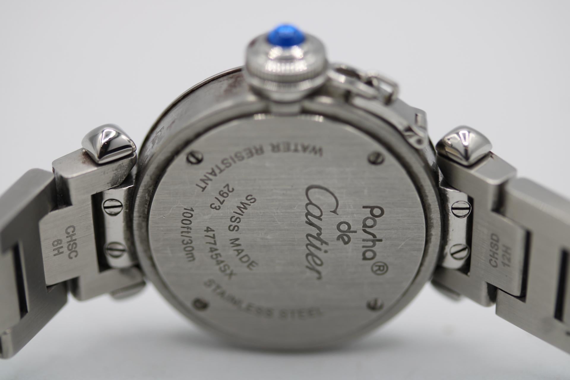 Cartier Pasha w3140007 en vente 7