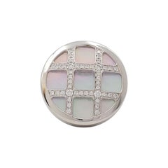 Cartier 'Pasha' White Gold Mother of Pearl and Diamond Ring