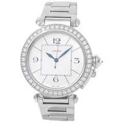 Cartier Pasha WJ1202M9, Silver Dial, Certified and Warranty