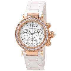Cartier Pasha WJ130004, Mother of Pearl Dial, Certified
