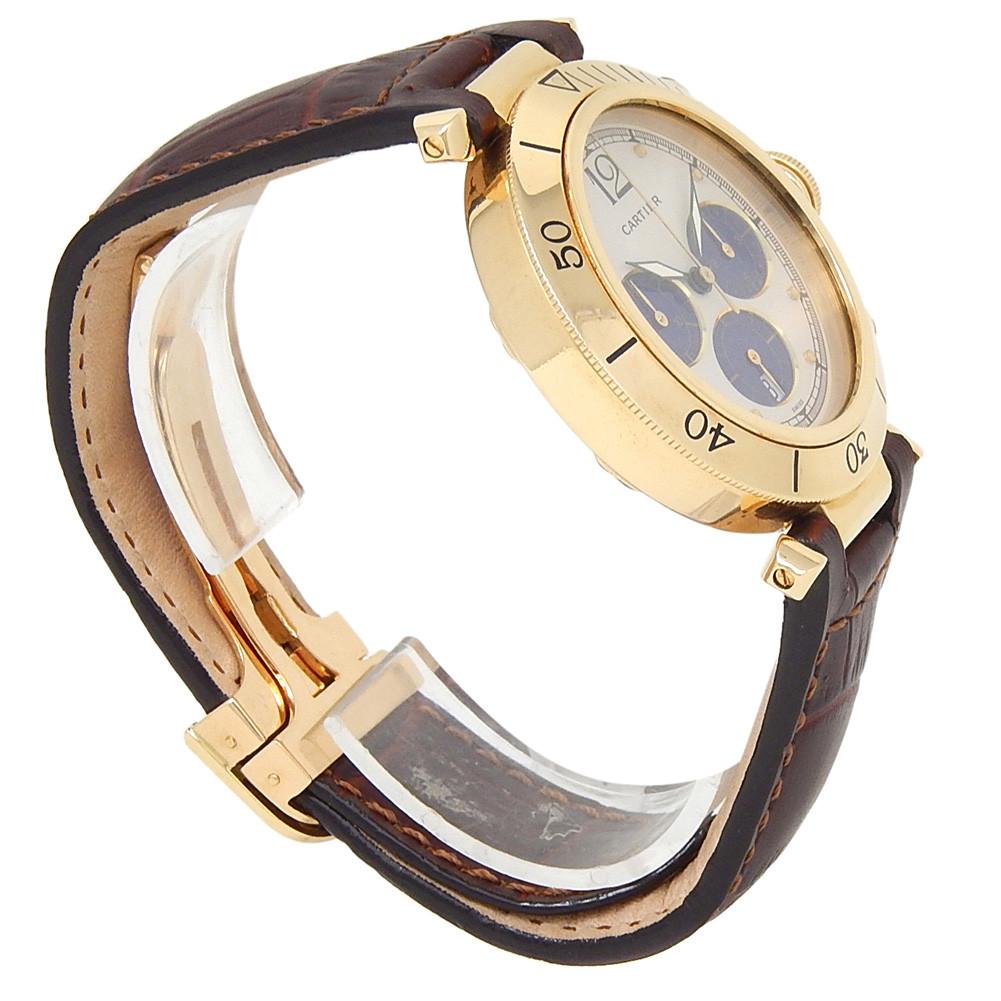 Cartier Pasha WJ130009, White Dial, Certified and Warranty In Good Condition In Miami, FL
