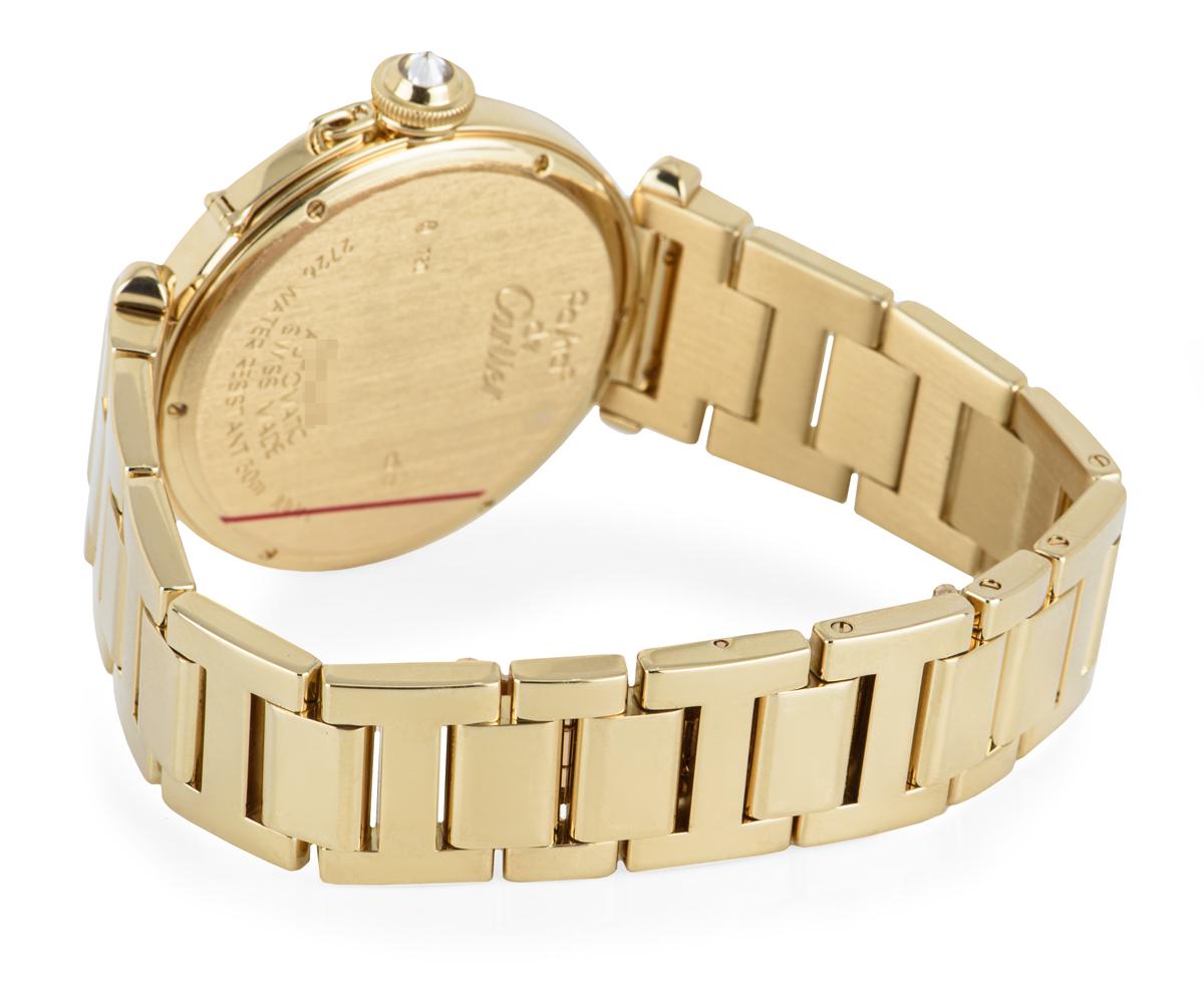 Cartier Pasha Yellow Gold Diamond Bezel WJ1203H9 In Excellent Condition In Mayfair, London, London