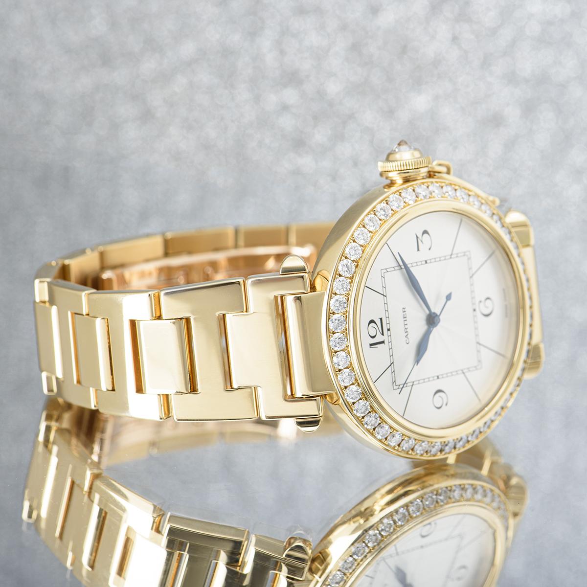 Cartier Pasha Yellow Gold Diamond Bezel WJ1203H9 2