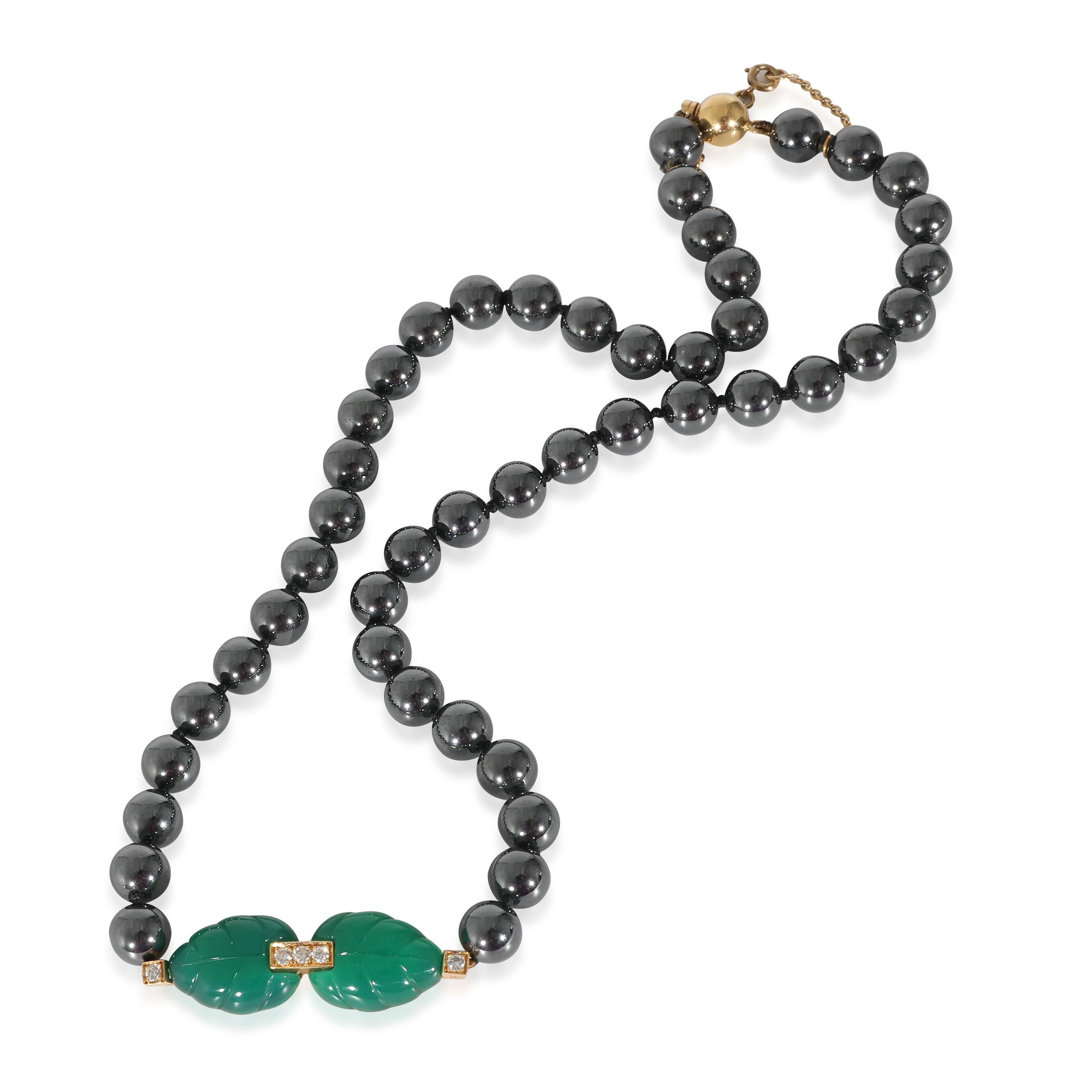 Cartier Patiala Hematite Beads & Diamond Necklace in 18K Yellow Gold 0.15 CTW

PRIMARY DETAILS
SKU: 135124
Listing Title: Cartier Patiala Hematite Beads & Diamond Necklace in 18K Yellow Gold 0.15 CTW
Condition Description: Retails for 9500 USD. In