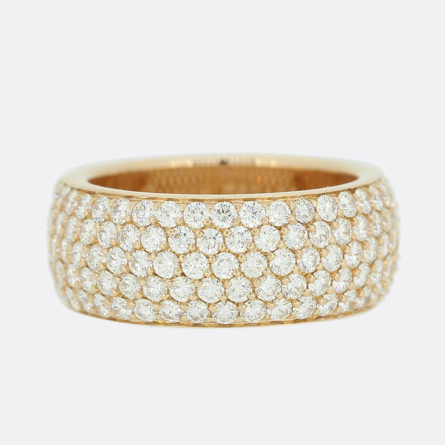 Cartier Pavé 2.00 Carat Diamond Half Band Ring Size M (53)