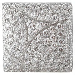 Cartier Pave 3.5 Carat 18 Carats White Gold Ring
