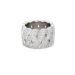 Cartier Pave Curb Link Eternity Band Ring