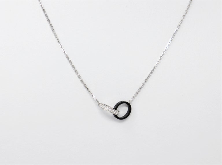 Cartier double ring necklace deals
