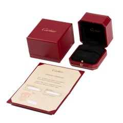 Cartier Bombe-Ring aus 18 Karat Weißgold mit Pavé-Diamant im Bombe-Stil