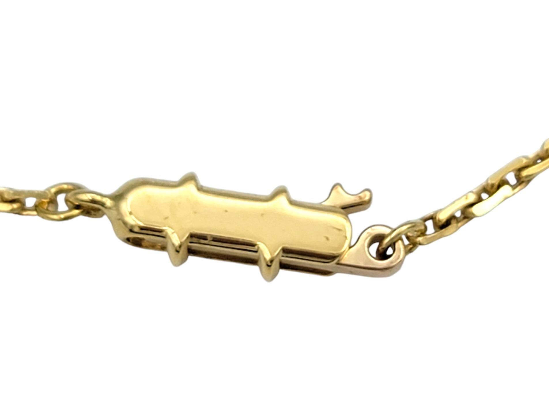 Cartier Pavé Diamond Open Circle Love Pendant Necklace in 18 Karat Yellow Gold In Good Condition For Sale In Scottsdale, AZ