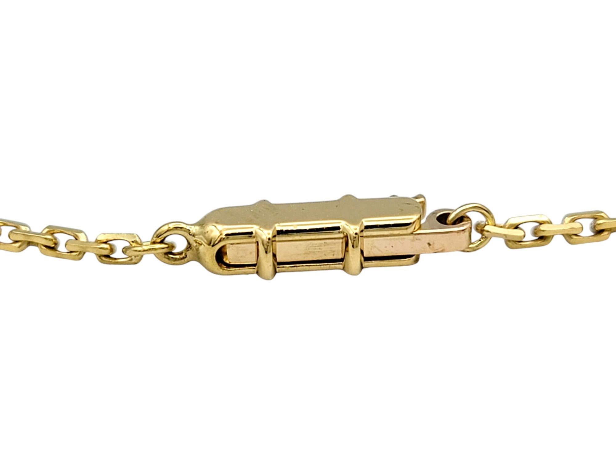 Women's Cartier Pavé Diamond Open Circle Love Pendant Necklace in 18 Karat Yellow Gold For Sale