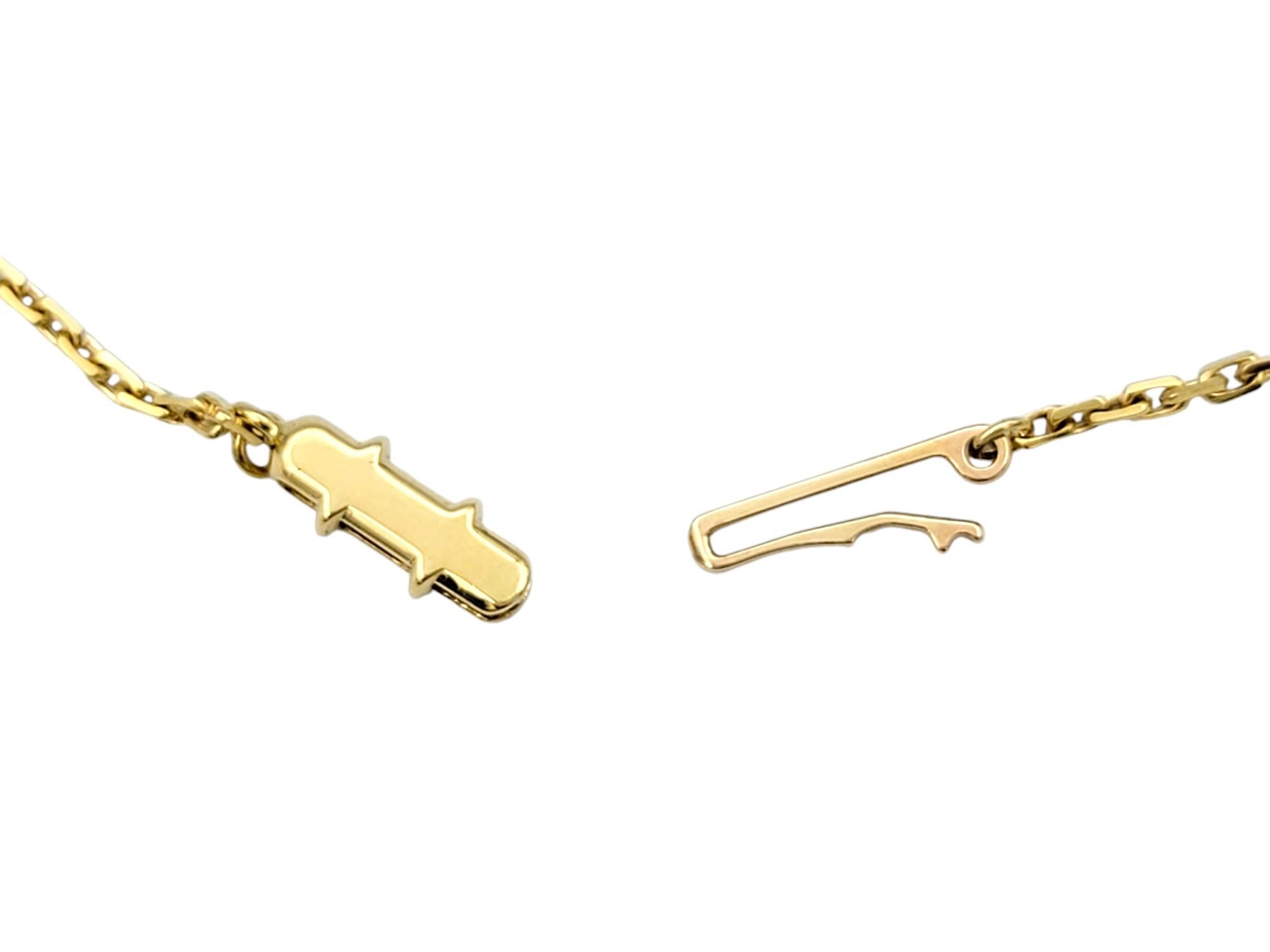 Cartier Pavé Diamond Open Circle Love Pendant Necklace in 18 Karat Yellow Gold For Sale 1