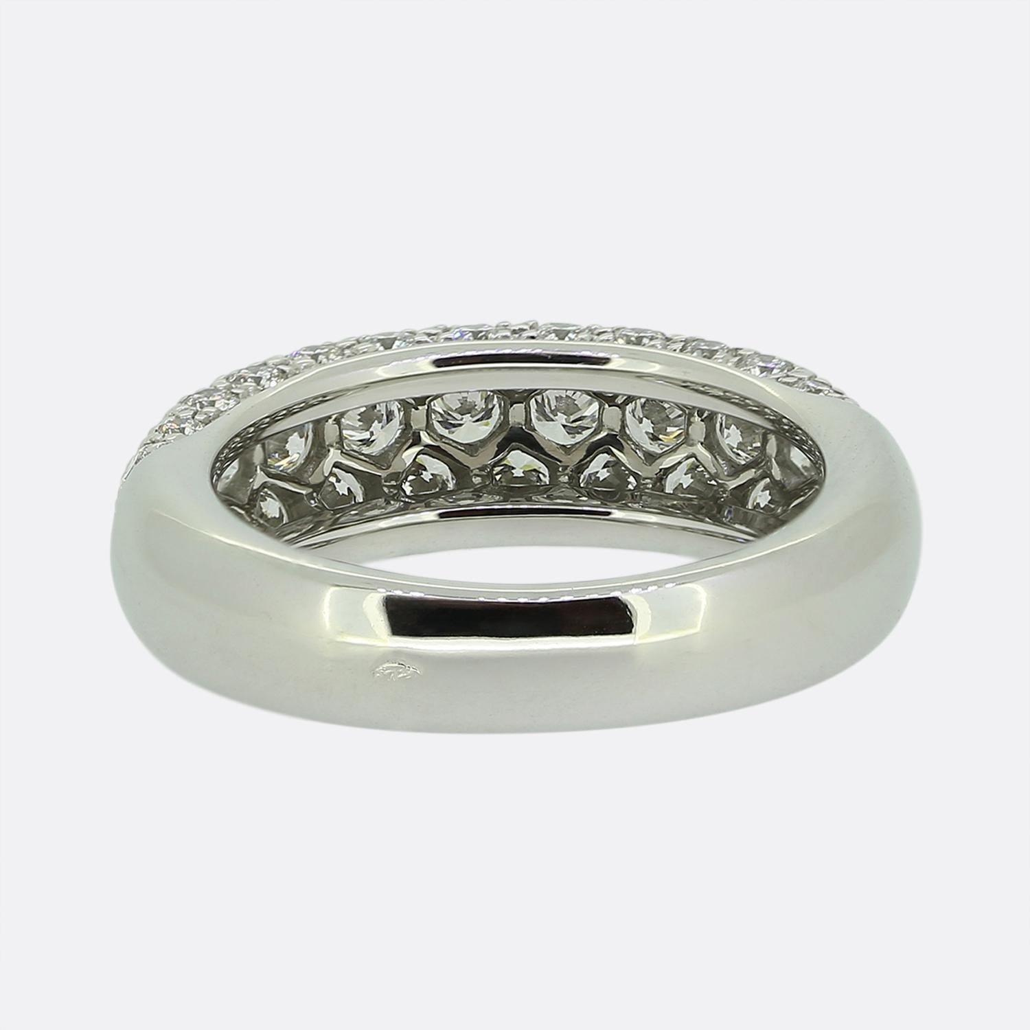 Cartier Pavé Diamond Set Ring In Excellent Condition For Sale In London, GB