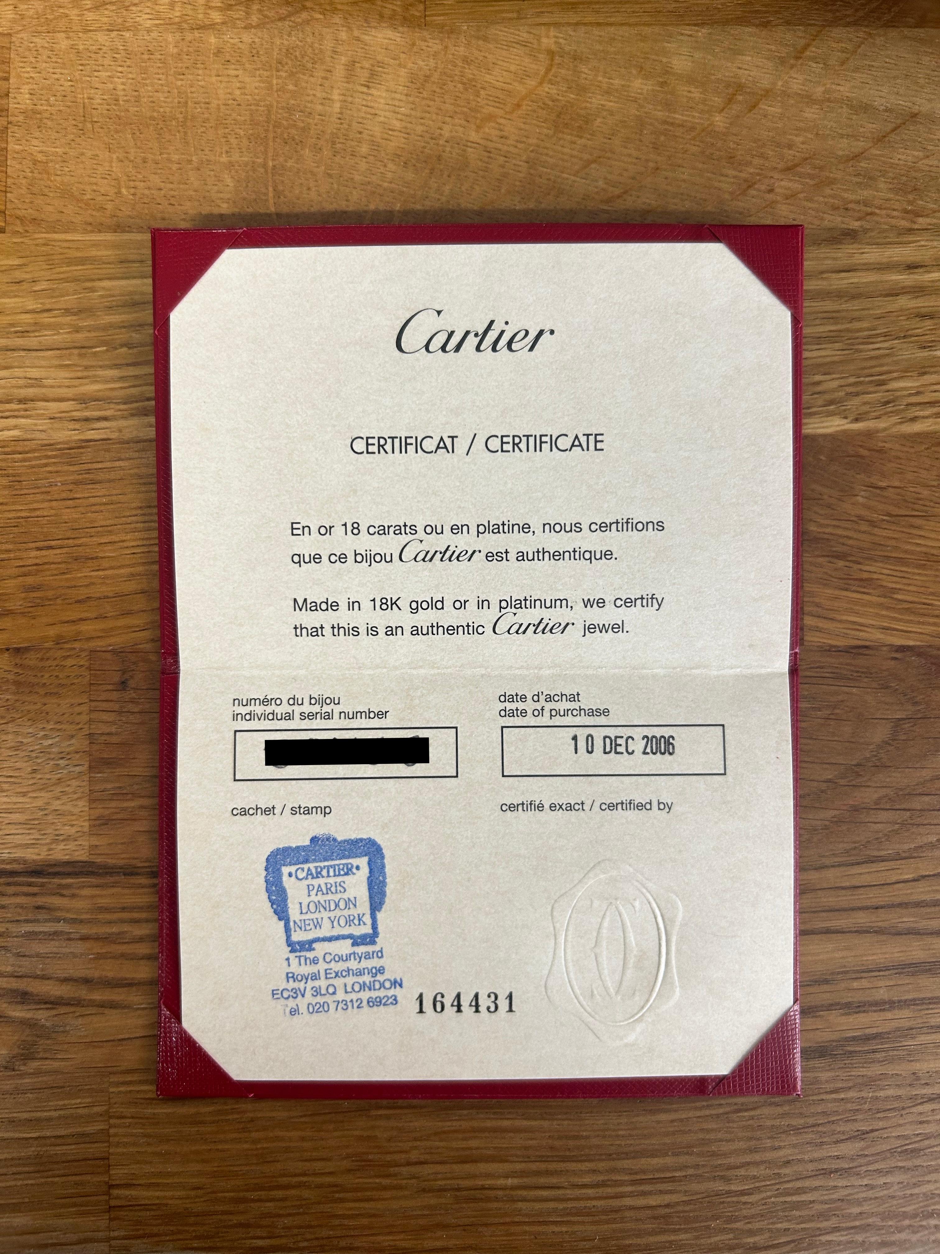 Anillo Cartier Pavé engastado con diamantes en venta 1