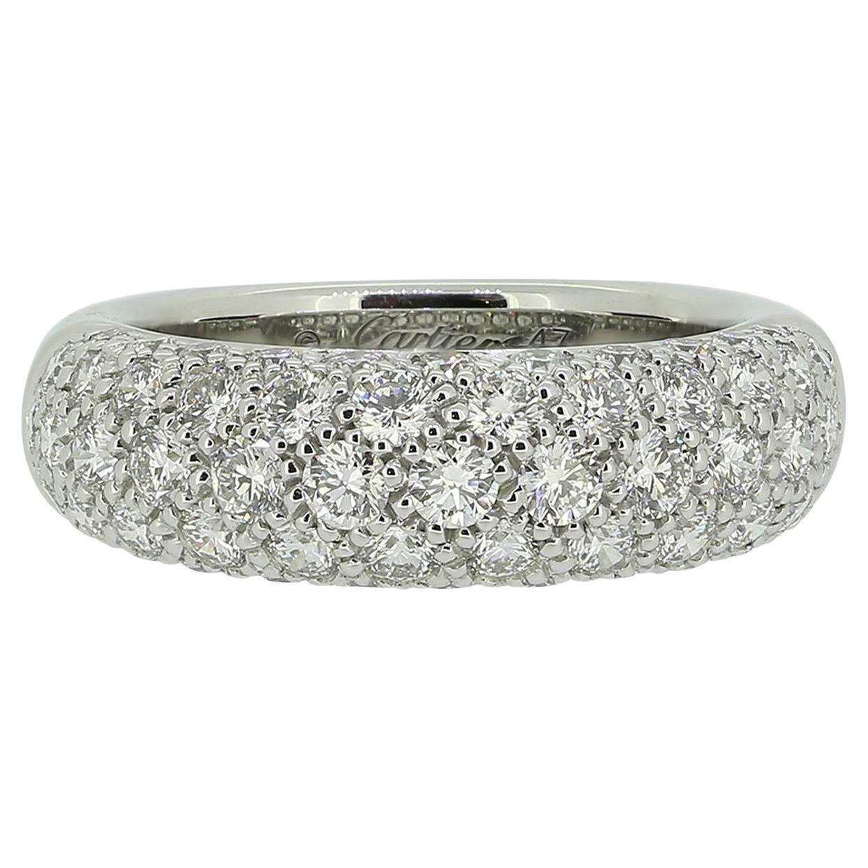 Cartier Pavé Diamond Set Ring