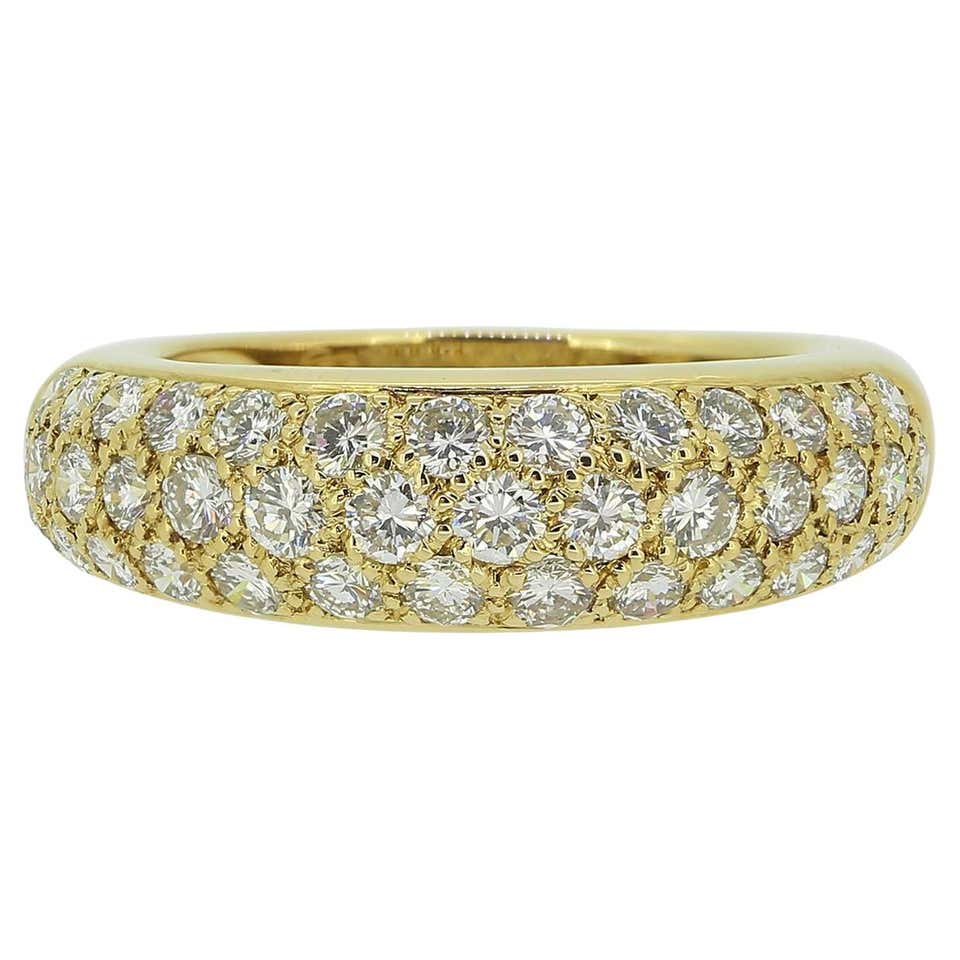 Cartier Rectangular Diamond Ring, 18k For Sale at 1stDibs
