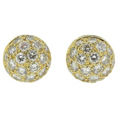 Cartier Pavé Diamond Stud Earring