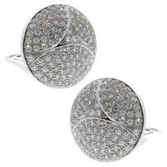 Cartier Pave Diamond White Gold Earrings