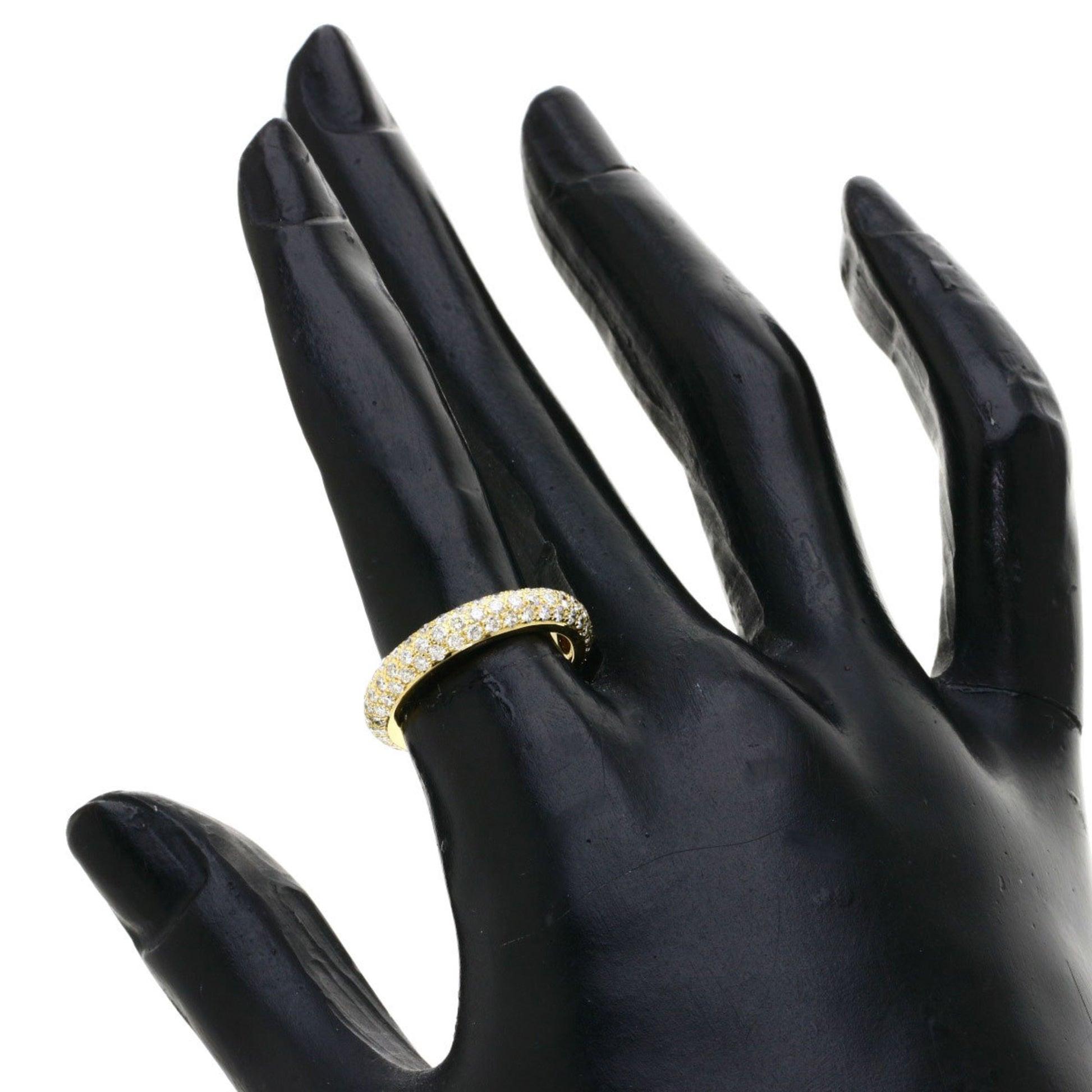Cartier, bague d'éternité complète en or jaune 18 carats avec diamants pavés en vente 2