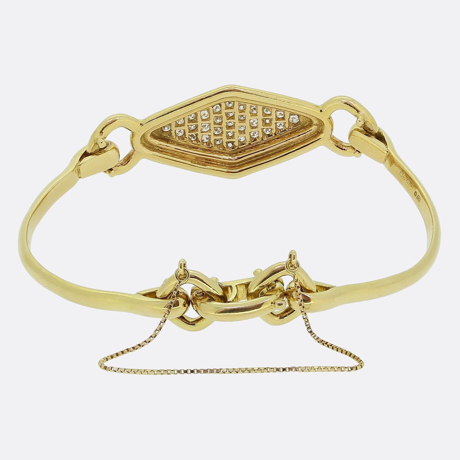 Cartier Bracciale con pavé di diamanti In condizioni buone in vendita a London, GB