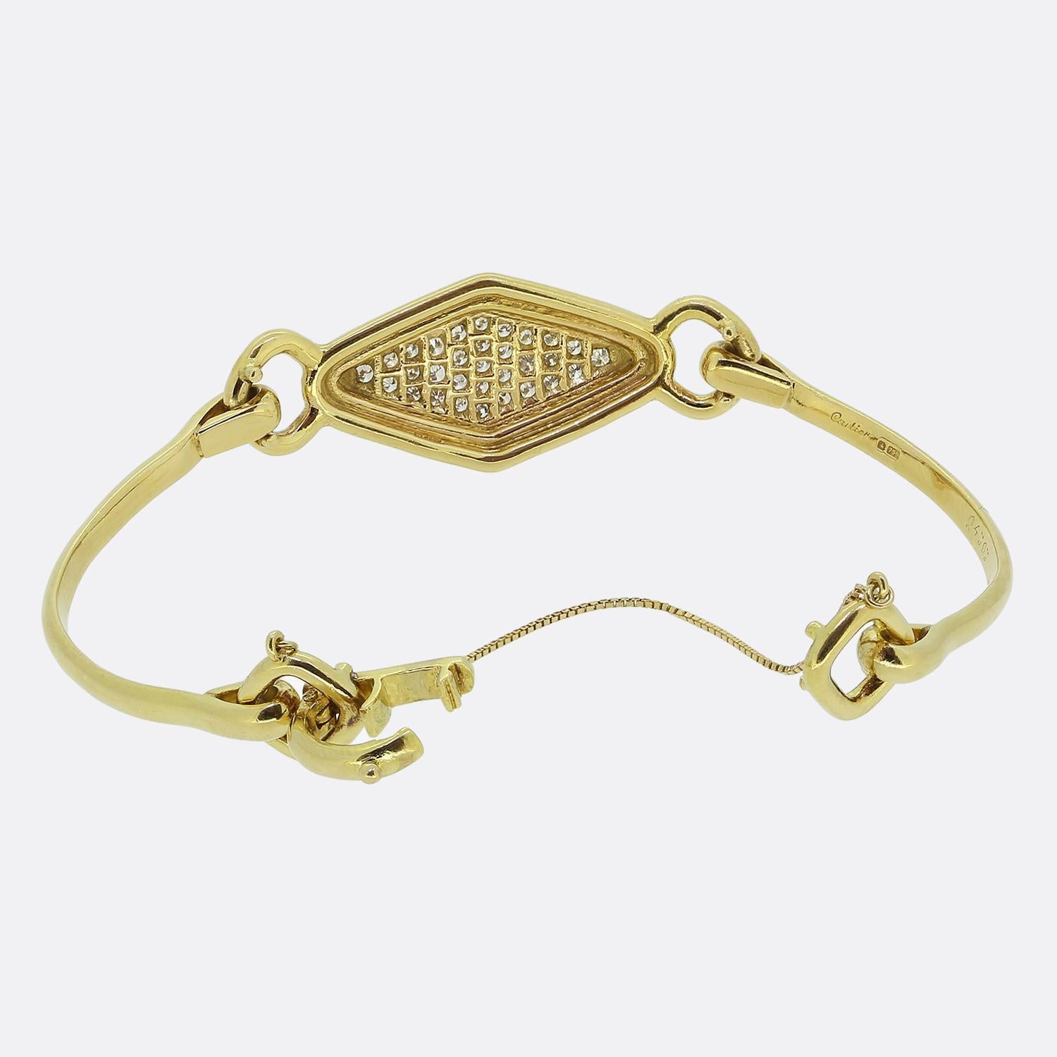 da uomo o donna Cartier Bracciale con pavé di diamanti in vendita